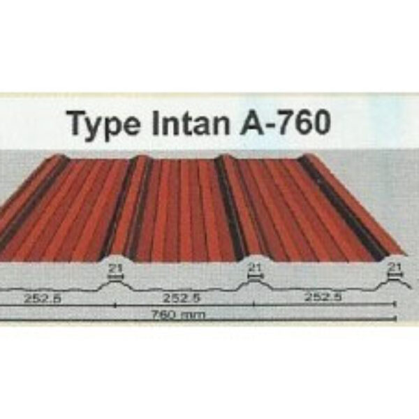 Atap Zincalume - Galvalume Intan A 760